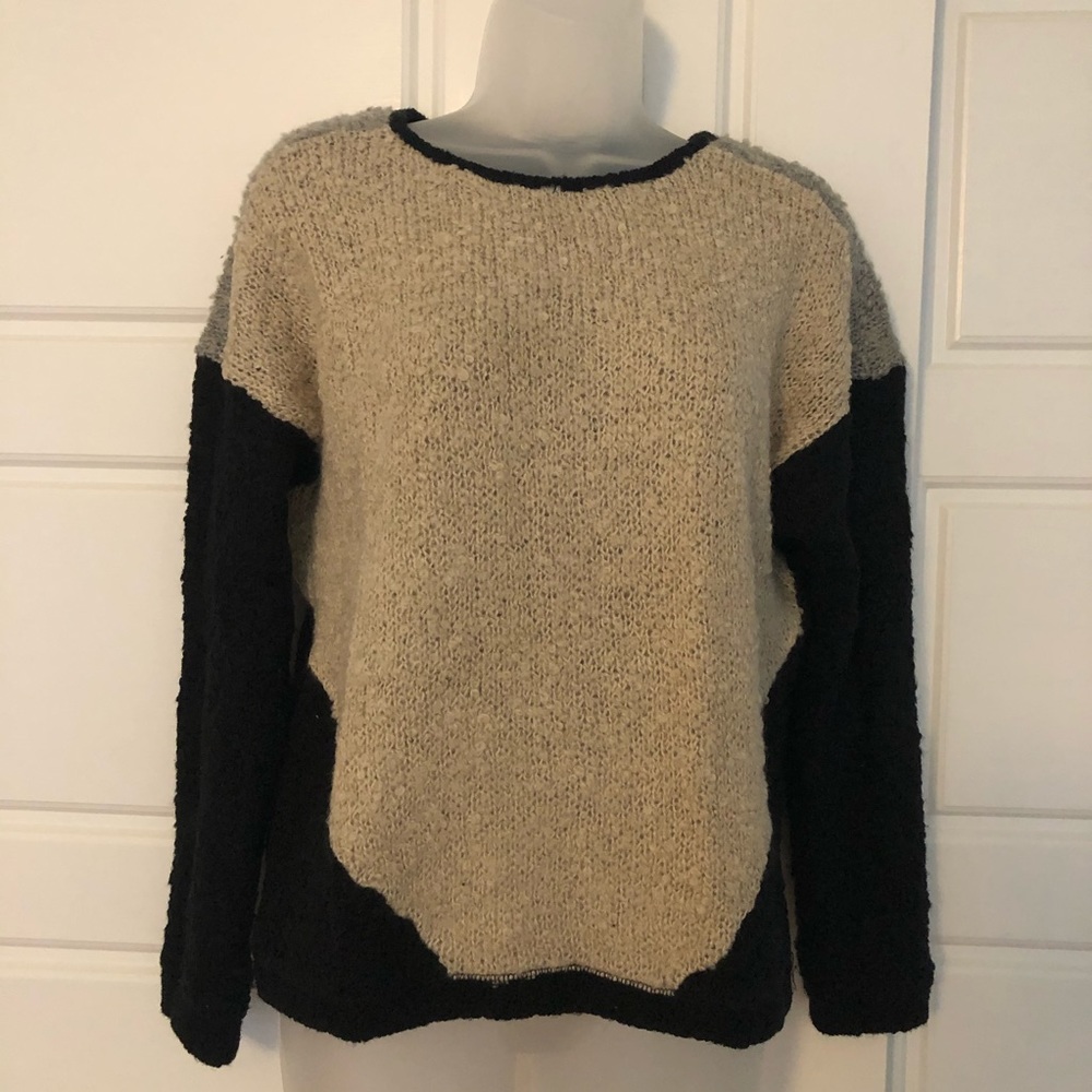 Isabel Lu contrast knit sweater